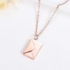 Custom Love Letter Envelope Pendant Necklace