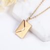 Custom Love Letter Envelope Pendant Necklace
