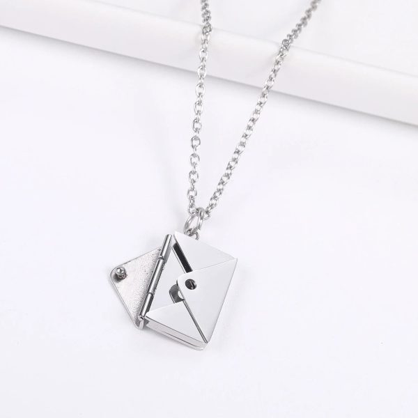 Custom Love Letter Envelope Pendant Necklace