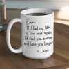 Custom Love You Longer Coffee Mug, Personalized White Ceramic Mug for Partner, Sweet Daily Reminder & Thoughtful Romantic Gift