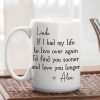 Custom Love You Longer Coffee Mug, Personalized White Ceramic Mug for Partner, Sweet Daily Reminder & Thoughtful Romantic Gift