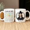 Custom Map Photo Graduation Gift Personalized Graduation Senior Coffee Mug 890335