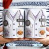 Custom Medical Professional Design With Stethoscope And Dog - Personalized Custom Coffee Mug - DOC040_MG