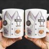 Custom Medical Professional Design With Stethoscope And Dog - Personalized Custom Coffee Mug - DOC040_MG