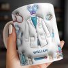 Custom Medical Professional Mug With Stethoscope And Equipment - Personalized Custom Coffee Mug - DOC076_MG