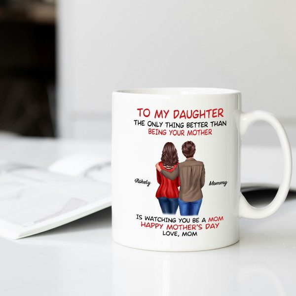 Custom Motherly Love Mug | Personalized Gift Cup for Mom or Daughter