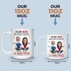Custom Mug - Personalized Anniversary Christmas Wedding Gifts For Husband And Wife, Him And Her - My Forever Starts And Ends With You