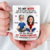 Custom Mug - Personalized Anniversary Christmas Wedding Gifts For Husband And Wife, Him And Her - My Forever Starts And Ends With You