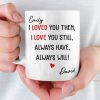Custom Mug - Personalized Anniversary Christmas Wedding Gifts For Husband And Wife, Him And Her - My Heart Stayed With You