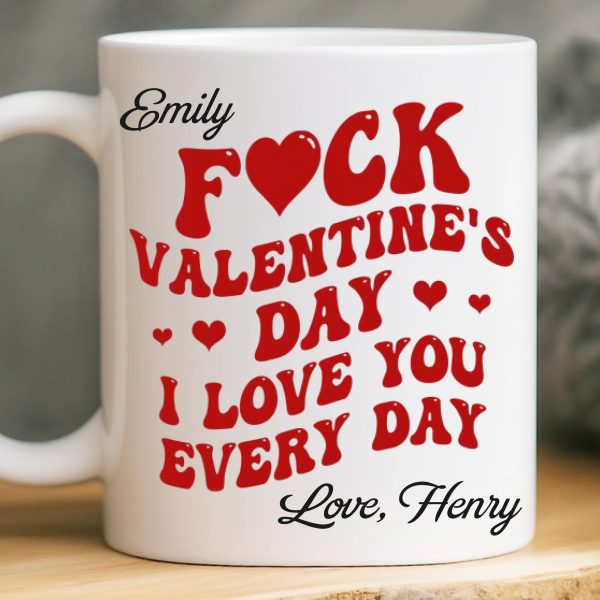 Custom Mug - Personalized Anniversary Valentine Wedding Gifts For Husband And Wife, Him And Her - My One And Only