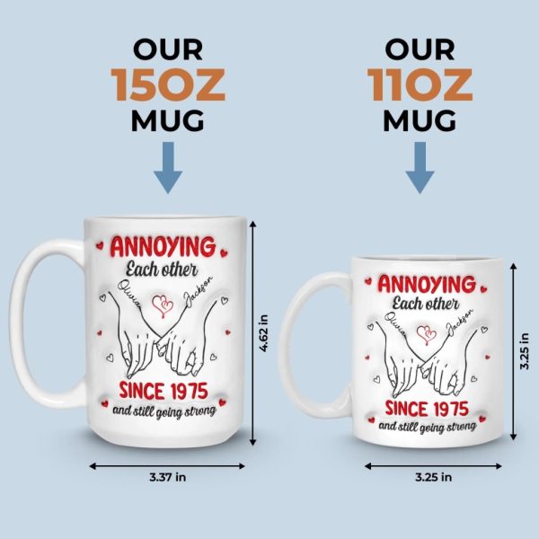 Custom Mug - Personalized Anniversary Wedding Gifts For Husband And Wife, Him And Her - Always Choosing Each Other