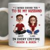 Custom Mug - Personalized Anniversary Wedding Gifts For Husband And Wife, Him And Her - Choosing You Never Gets Old
