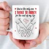 Custom Mug - Personalized Anniversary Wedding Gifts For Husband And Wife, Him And Her - Falling For You Daily