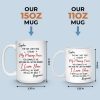 Custom Mug - Personalized Anniversary Wedding Gifts For Husband And Wife, Him And Her - Hearts Chosen Forever