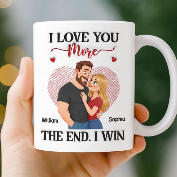 Custom Mug - Personalized Anniversary Wedding Gifts For Husband And Wife, Him And Her - I Won Your Heart