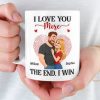 Custom Mug - Personalized Anniversary Wedding Gifts For Husband And Wife, Him And Her - I Won Your Heart