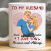 Custom Mug - Personalized Anniversary Wedding Gifts For Husband And Wife, Him And Her - Love Feels Like Home