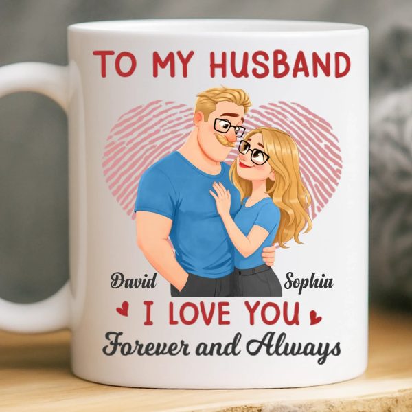 Custom Mug - Personalized Anniversary Wedding Gifts For Husband And Wife, Him And Her - Love Feels Like Home