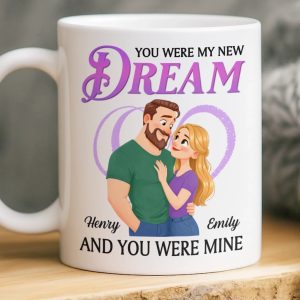 Custom Mug - Personalized Anniversary Wedding Gifts For Husband And Wife, Him And Her - Love Grows In Quiet Ways