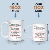 Custom Mug - Personalized Anniversary Wedding Gifts For Husband And Wife, Him And Her - Love That Just Makes Sense