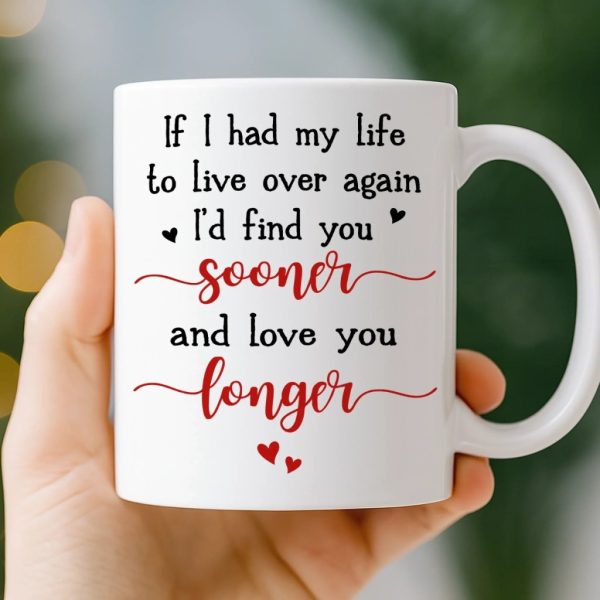 Custom Mug - Personalized Anniversary Wedding Gifts For Husband And Wife, Him And Her - Love You More Than Yesterday