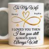 Custom Mug - Personalized Anniversary Wedding Gifts For Husband And Wife, Him And Her - Love You Then, Love You Now