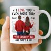 Custom Mug - Personalized Anniversary Wedding Gifts For Husband And Wife, Him And Her - Loving You Comes Easy