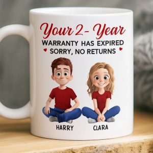 Custom Mug - Personalized Anniversary Wedding Gifts For Husband And Wife, Him And Her - Loving You Is My Favorite