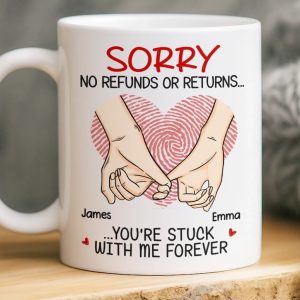 Custom Mug - Personalized Anniversary Wedding Gifts For Husband And Wife, Him And Her - My Forever Person
