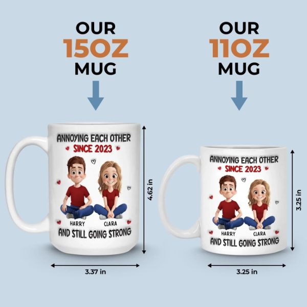 Custom Mug - Personalized Anniversary Wedding Gifts For Husband And Wife, Him And Her - My Safe Place Is You