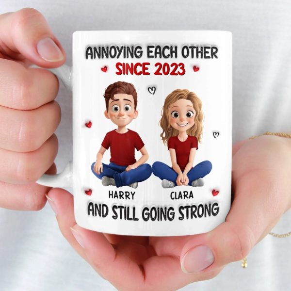 Custom Mug - Personalized Anniversary Wedding Gifts For Husband And Wife, Him And Her - My Safe Place Is You