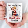Custom Mug - Personalized Anniversary Wedding Gifts For Husband And Wife, Him And Her - One Life One Love
