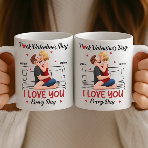 Custom Mug - Personalized Anniversary Wedding Gifts For Husband And Wife, Him And Her - One Life One Love