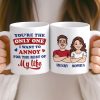Custom Mug - Personalized Anniversary Wedding Gifts For Husband And Wife, Him And Her - One Love One Life