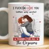 Custom Mug - Personalized Anniversary Wedding Gifts For Husband And Wife, Him And Her - Our Love Feels Steady