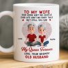 Custom Mug - Personalized Anniversary Wedding Gifts For Husband And Wife, Him And Her - Our Love Keeps Growing