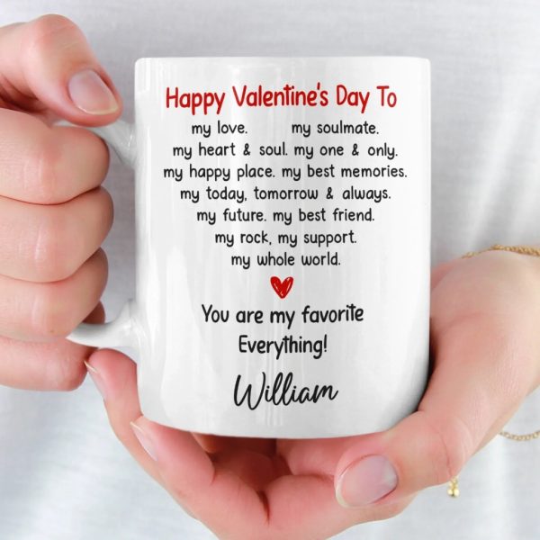 Custom Mug - Personalized Anniversary Wedding Gifts For Husband And Wife, Him And Her - Our Love Moves Forward