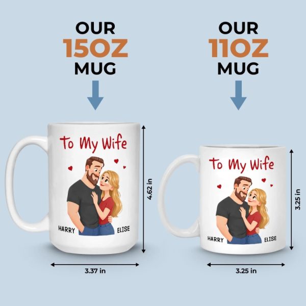 Custom Mug - Personalized Anniversary Wedding Gifts For Husband And Wife, Him And Her - Our Love Moves Gently