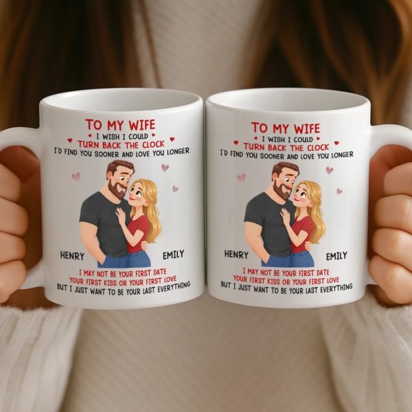 Custom Mug - Personalized Anniversary Wedding Gifts For Husband And Wife, Him And Her - Our Love Stays Steady