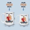 Custom Mug - Personalized Anniversary Wedding Gifts For Husband And Wife, Him And Her - Side By Side Feels Easy