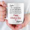 Custom Mug - Personalized Anniversary Wedding Gifts For Husband And Wife, Him And Her - Side By Side Feels Natural