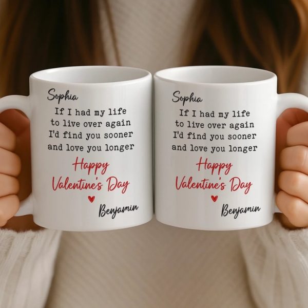 Custom Mug - Personalized Anniversary Wedding Gifts For Husband And Wife, Him And Her - Side By Side Feels Natural