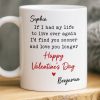 Custom Mug - Personalized Anniversary Wedding Gifts For Husband And Wife, Him And Her - Side By Side Feels Natural