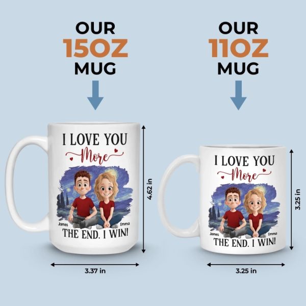Custom Mug - Personalized Anniversary Wedding Gifts For Husband And Wife, Him And Her - Side By Side Feels Right
