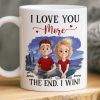 Custom Mug - Personalized Anniversary Wedding Gifts For Husband And Wife, Him And Her - Side By Side Feels Right