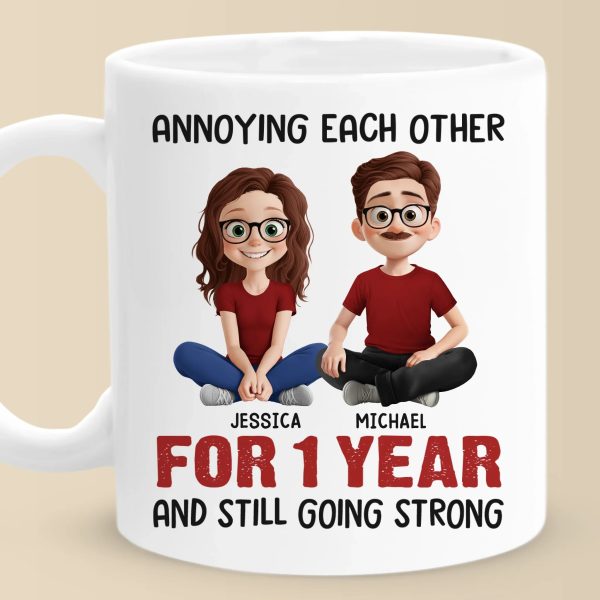 Custom Mug - Personalized Anniversary Wedding Gifts For Husband And Wife, Him And Her - Still Tolerating Each Other
