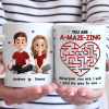 Custom Mug - Personalized Anniversary Wedding Gifts For Husband And Wife, Him And Her - Stuck On You, Forever