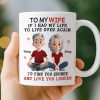 Custom Mug - Personalized Anniversary Wedding Gifts For Husband And Wife, Him And Her - Together Feels Like Home Always