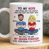 Custom Mug - Personalized Anniversary Wedding Gifts For Husband And Wife, Him And Her - Together Is My Favorite