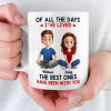 Custom Mug - Personalized Anniversary Wedding Gifts For Husband And Wife, Him And Her - Together Is My Favorite Place